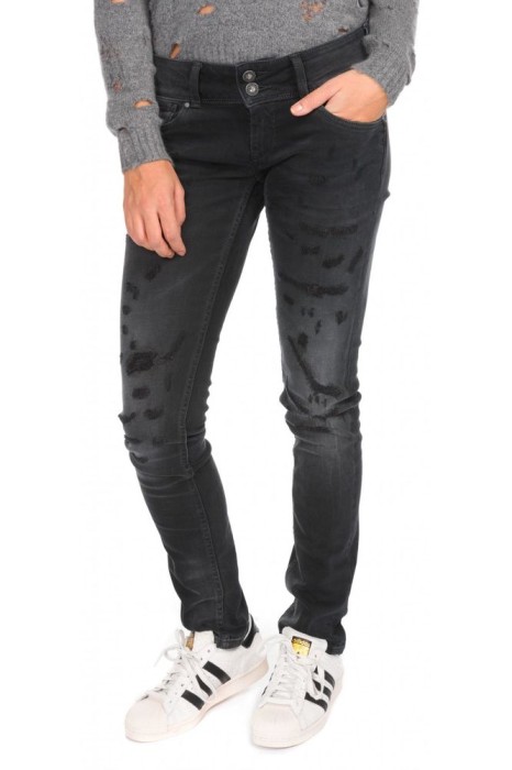 CZARNE JEANSY DZIURY (W27L32)