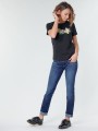 GRANATOWE PROSTE JEANSY (W25L32)