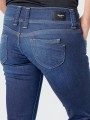 GRANATOWE PROSTE JEANSY (W25L32)