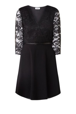 Czarna sukienka pasek (2XL)