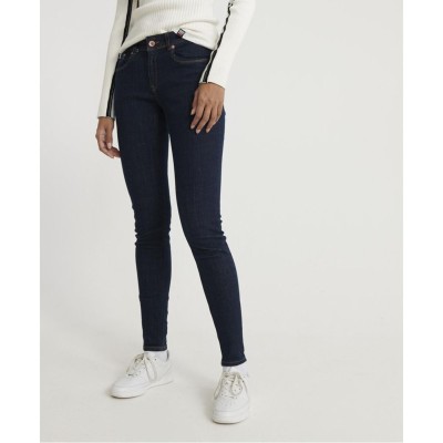 Granatowe klasyczne jeansy (25/32)