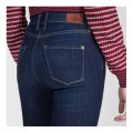 GRANATOWE JEANSY WYSOKI STAN (W24L30)