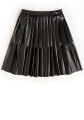 Guess Girls Pleated Faux Leather Skirt_ Black.jpg