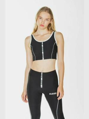 Czarny top zamek (XS)