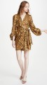 METALICZNA SUKIENKA ANIMAL PRINT (XS)