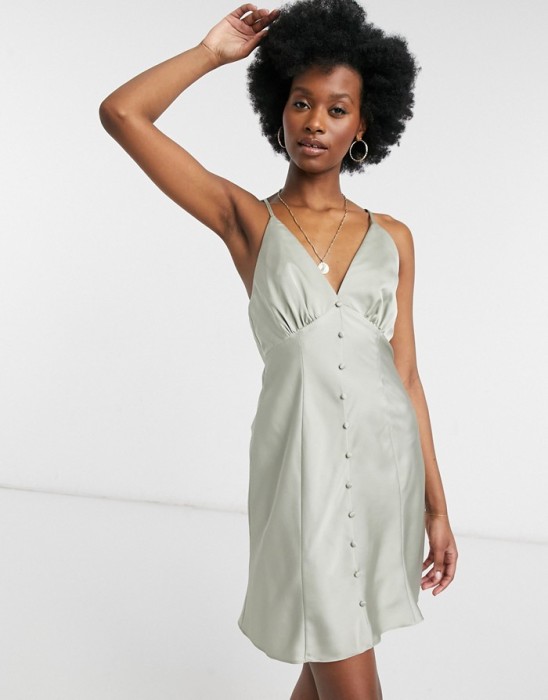 SATYNOWA SUKIENKA V NECK (34)
