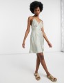 SATYNOWA SUKIENKA V NECK (34)