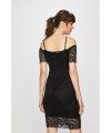 CZARNA KORONKOWA SUKIENKA MINI (XS)