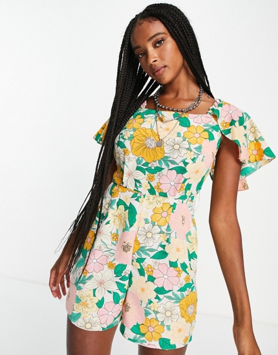 KOLOROWY KOMBINEZON FLORAL PRINT (36)