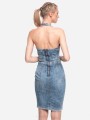 SUKIENKA OŁÓWKOWA JEANS (38)