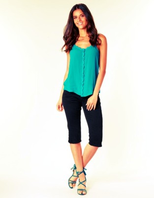 Czarne spodenki guziki (30)