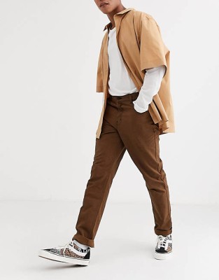 Brązowe spodnie wzór (52)