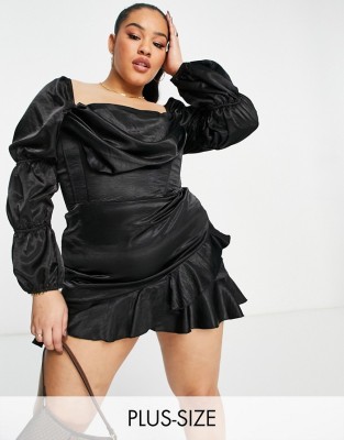 Czarna sukienka mini (46)