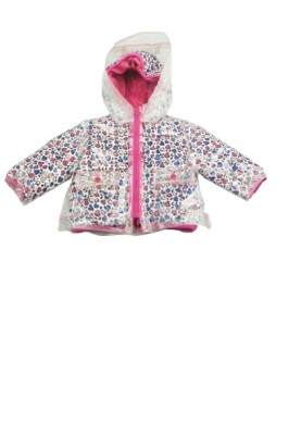 Kurtka puchowa 2w1 nadruk (3-6M)