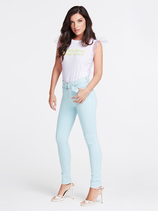 SPODNIE JEANSY PASEK (W27L29)