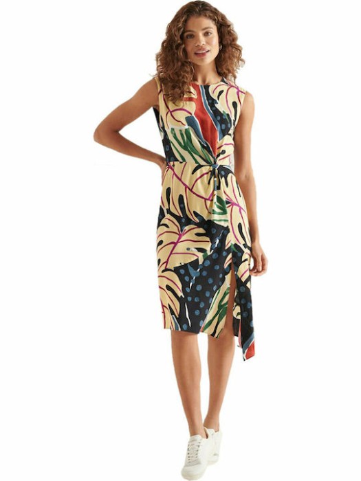 Superdry Ecovero Midi Καλοκαιρινό All Day Φόρεμα Αμ.jpg