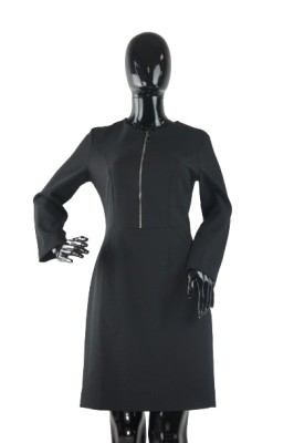 Czarna sukienka zamek (M)