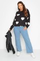 Curve Blue Stretch Wide Leg Jeans 2.jpg