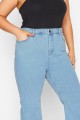 Curve Blue Stretch Wide Leg Jeans 3.jpg
