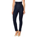 GRANATOWE ELASTYCZNE HIGH WAIST (W25L27)