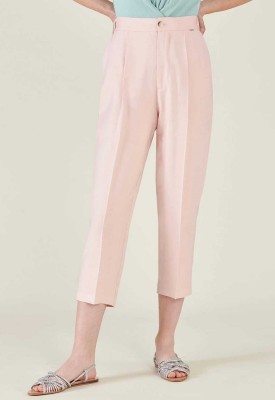 Różowe proste spodnie (S)