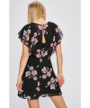 CZARNA SUKIENKA MINI FLORAL PRINT (XL)