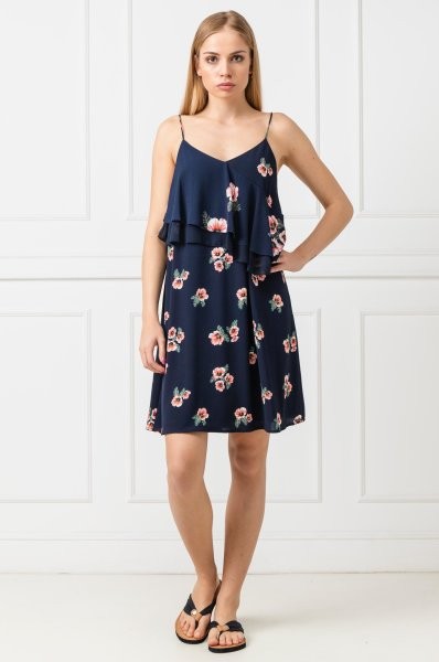 GRANATOWA SUKIENKA FLORAL (M)