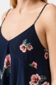 GRANATOWA SUKIENKA FLORAL (M)