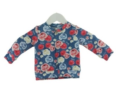 Niebieska bluza floral (3-6M)
