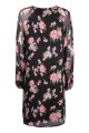 CZARNA SUKIENKA FLORAL PRINT (M)