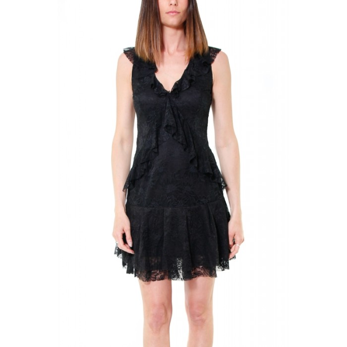 CZARNA KORONKOWA SUKIENKA (M)