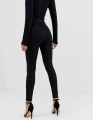 CZARNE JEANSY WYSOKI STAN (W25L32)