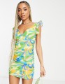 KOLOROWA SUKIENKA MINI (34)
