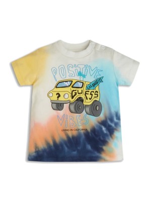 Wielokolorowy t-shirt print (3-6M)