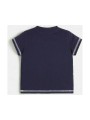 GRANATOWY T-SHIRT PRINT (3-6M)