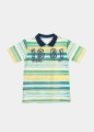 KOLOROWA KOSZULKA POLO PASKI (3-6M)
