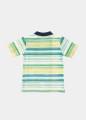 KOLOROWA KOSZULKA POLO PASKI (3-6M)
