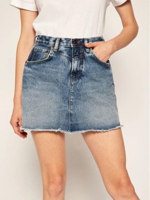 Jeansowa spódnica mini (S)