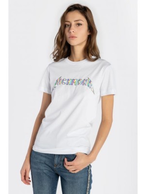 Biały t-shirt logo (XS)