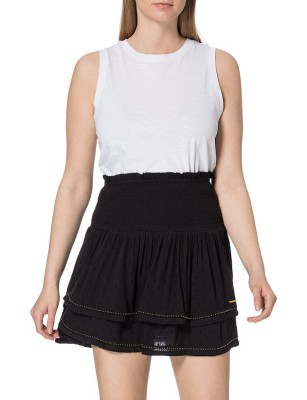 Czarna warstwowa spódnica (36)