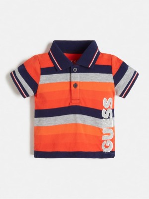 Kolorowa koszulka polo logo (3-6M)