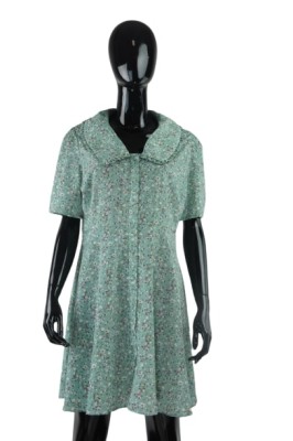Miętowa sukienka floral (42)