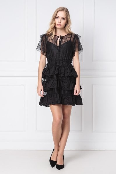 CZARNA KORONKOWA SUKIENKA (M)