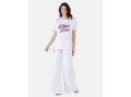 BIAŁY T-SHIRT NADRUK (XS)