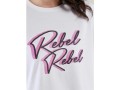 BIAŁY T-SHIRT NADRUK (XS)