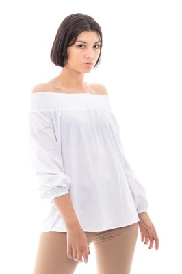 Biała bluzka hiszpanka (XL)