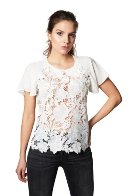 Biała bluzka hafty (2XL)