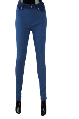 Niebieskie jeansy rurki (28/32)