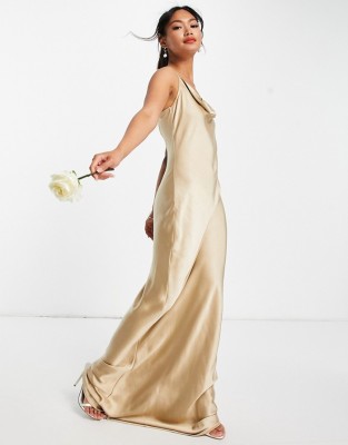 Satynowa suknia maxi (40)