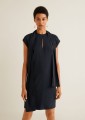 GRANATOWA PROSTA MINI SUKIENKA (XS)